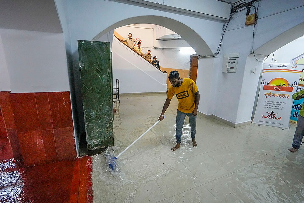 Uttar Pradesh Legislative Assembly flooded after rain in Lucknow