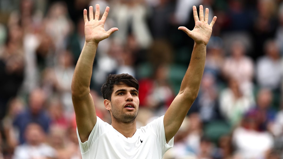 Defending Wimbledon champion, Carlos Alcaraz