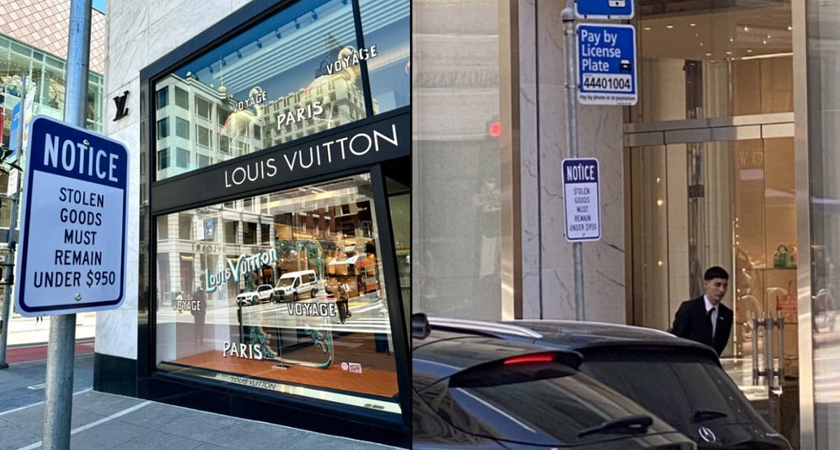X : 'Stolen Goods' Signs San Francisco