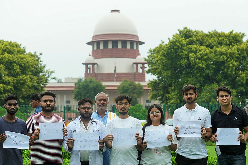 NEET paper leak case hearing - Photo: PTI/Kamal Singh