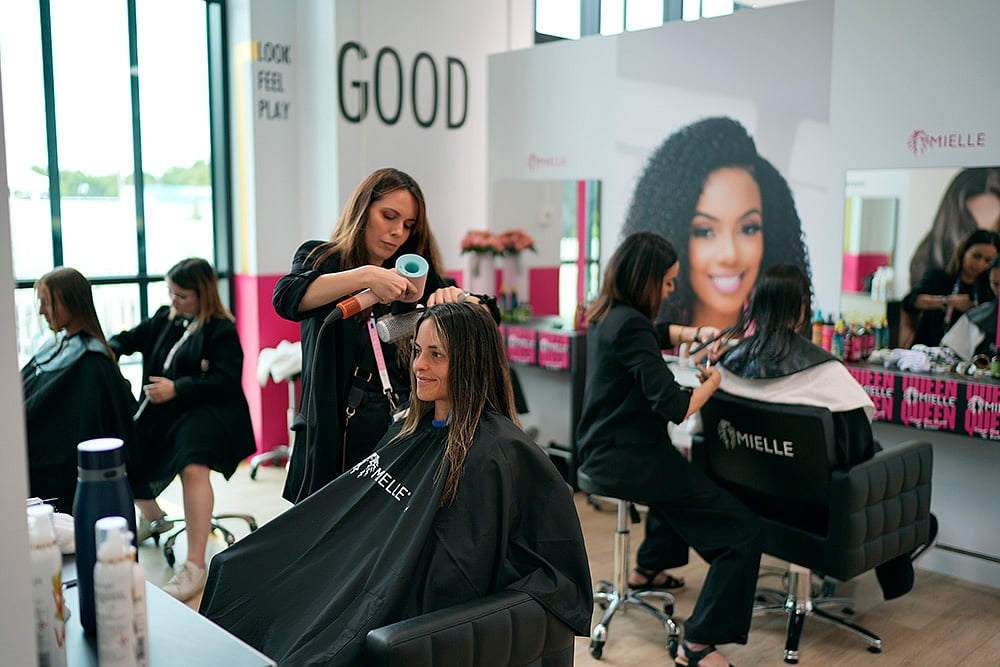 Amanda Golini gets her hair styled at 2024 Paris Olympic Village_1