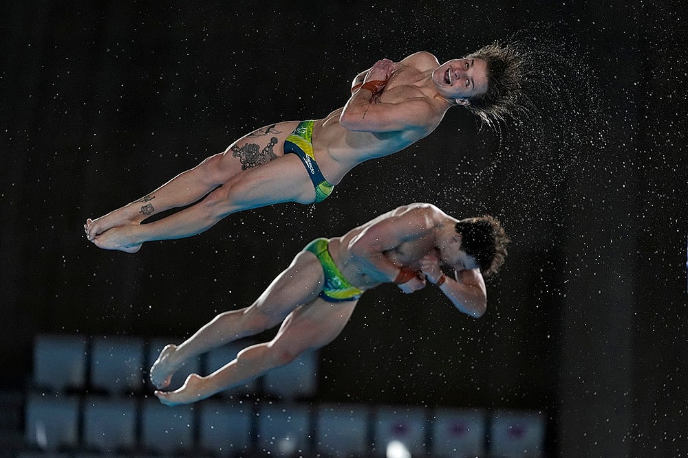 2024 Paris Summer Olympics_Cassiel Rousseau and Domonic Bedggood during Diving Training session_5