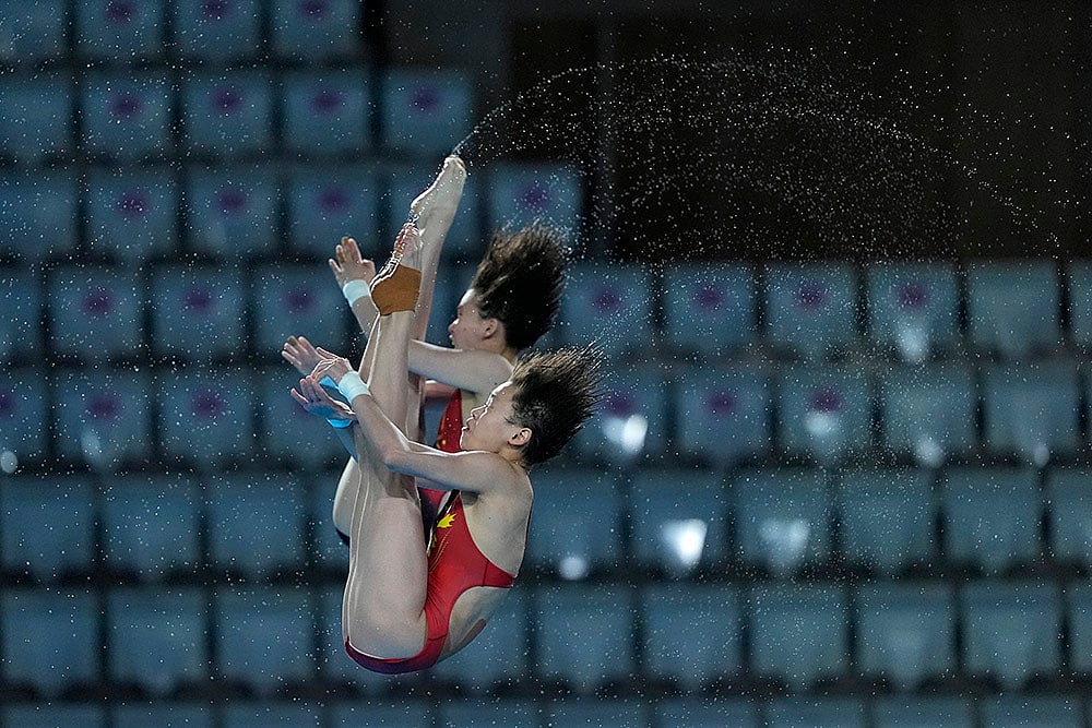 2024 Paris Summer Olympics_Chen Yuxi and Quan Hongchan during Diving Training session_3
