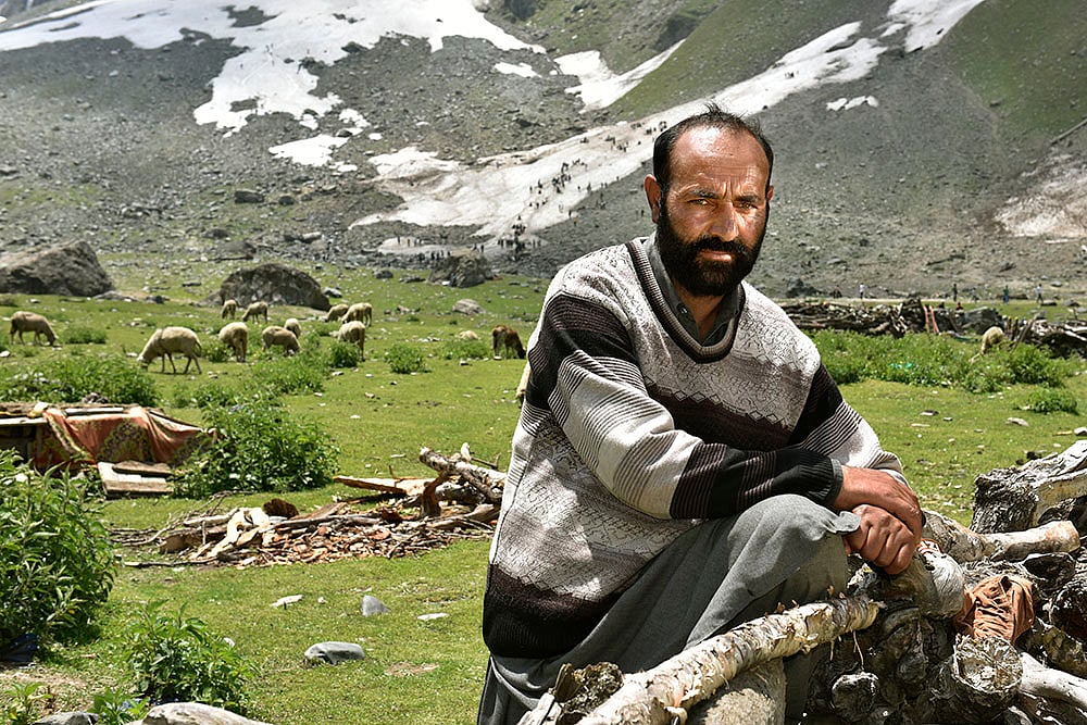 Abdul Rashid Chopan, a sheep herder in Sonamarg, Kashmir