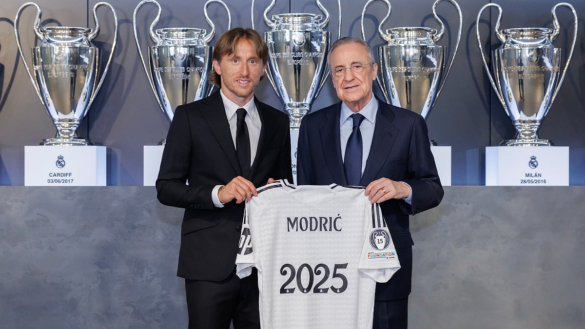 Real Madrid's Luka Modric