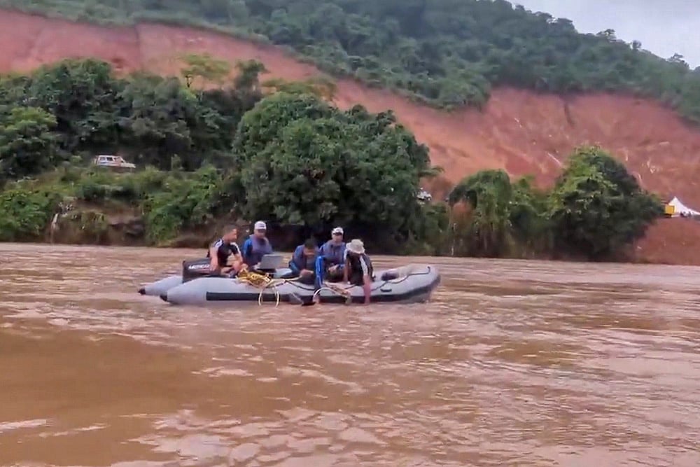 search operation after Landslide in Karnataka