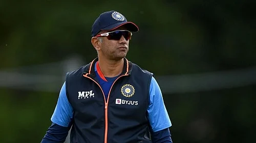 Photo: X/ @mufaddal_vohra : File photo of Rahul Dravid.