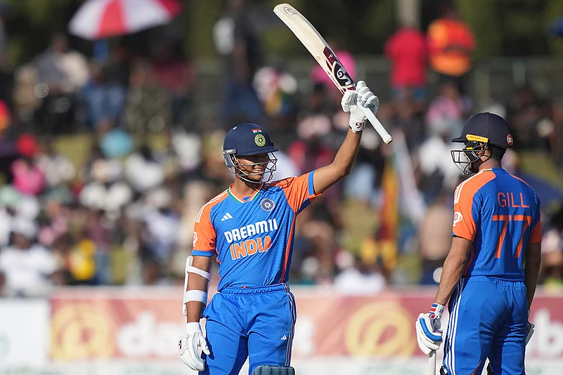 Yashasvi Jaiswals fifty during Zimbabwe vs India 4th T20I Cricket photo gallery_3