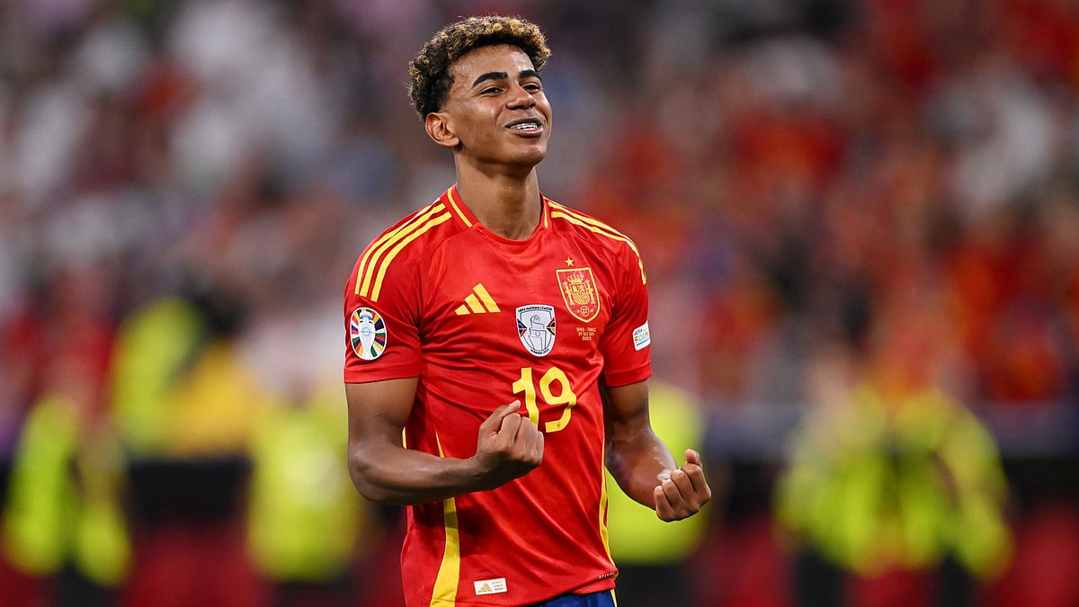 Spain and Barcelona winger Lamine Yamal. - null