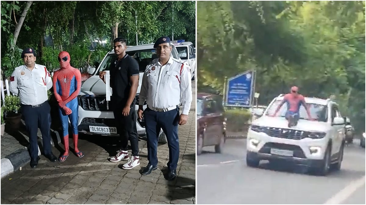 delhi spider man arrested