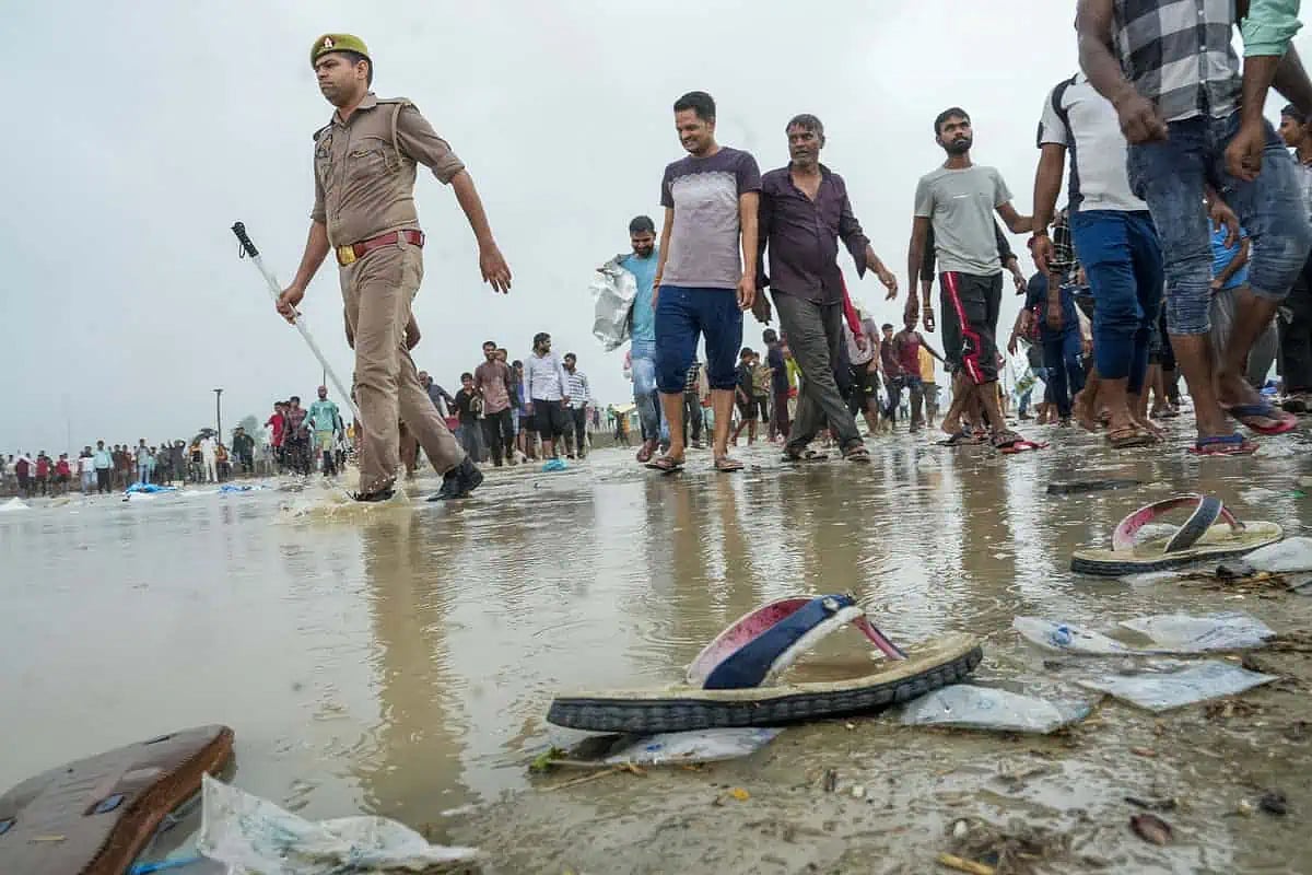 PTI : Hathras stampede spot |