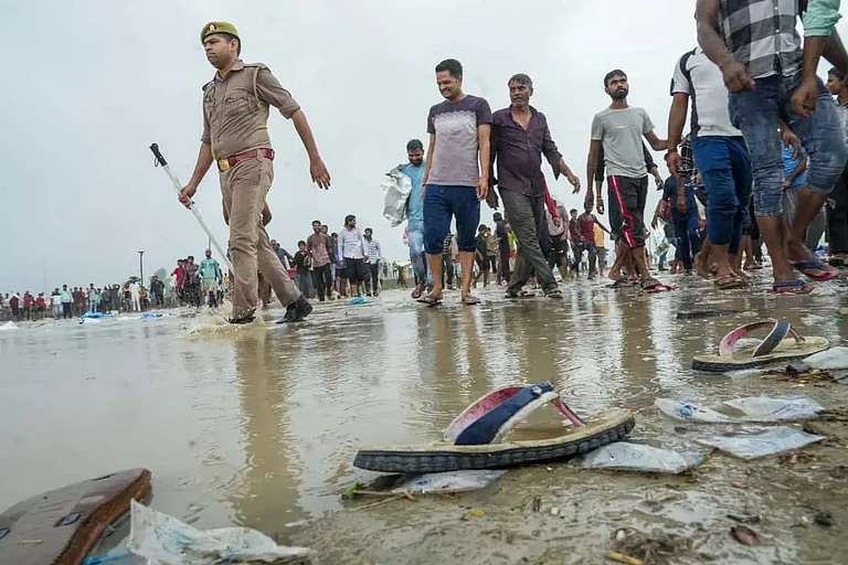 Hathras stampede spot | - PTI