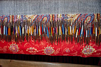 Weaving The Fabric Of Future: The Story Of Kani Shawls Of Kashmir Getty Images : Wooden needles and pashmina yarn are being used to weave a traditional Kani Shawl on a loom in a shawl weaving factory on the outskirts of Srinagar. A traditional Kani Shawl in Kashmir, showcasing the exquisite craftsmanship and detailed artistry that have been revered since the Mughal Era.