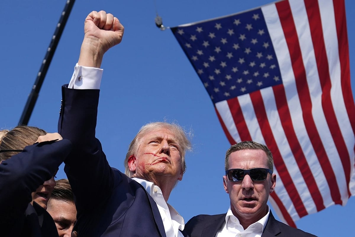 Donald Trump injured after assassination attempt. - AP