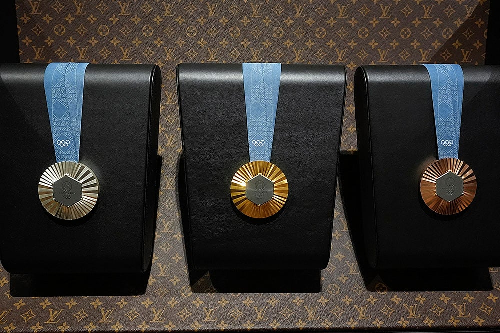 Olympics related items designed by the luxury brand at LVMH Pavilion in Paris_6