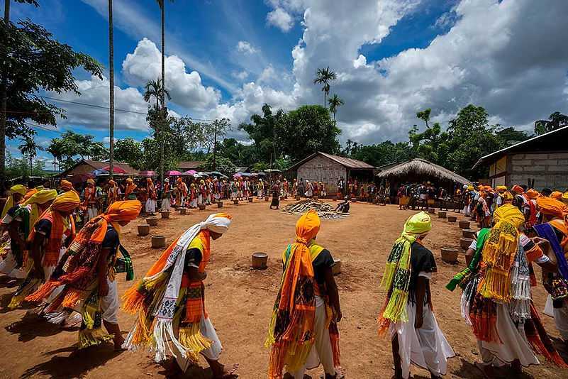India Tiwa tribals Wanchuwa festival at Assam Karbi Anglong_13