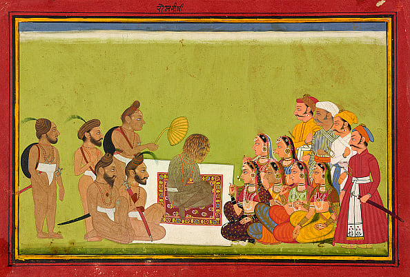 Getty Images : An Audience with Rom Rishi, circa 1700-1725. Artist Unknown.