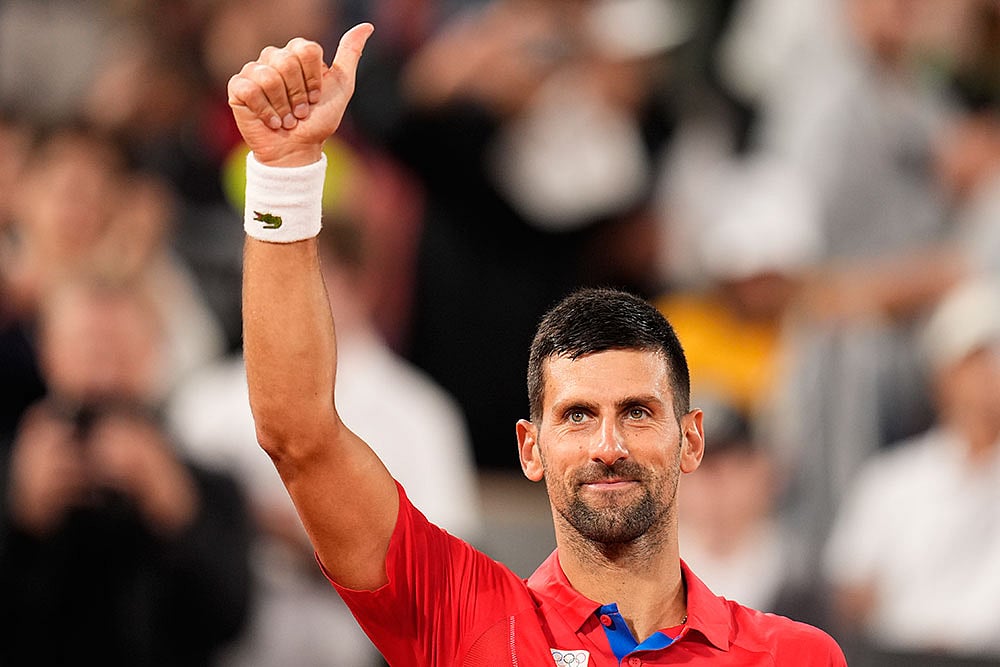 Serbian tennis player Novak Djokovic