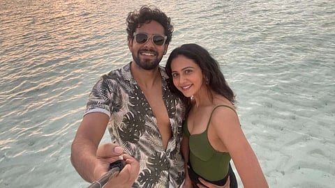 Rakul Preet Singh with her brother Aman Preet