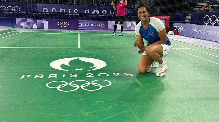 India's ace women's singles badminton player PV Sindhu gearing up for Paris Olympic Games 2024. - X/PV Sindhu