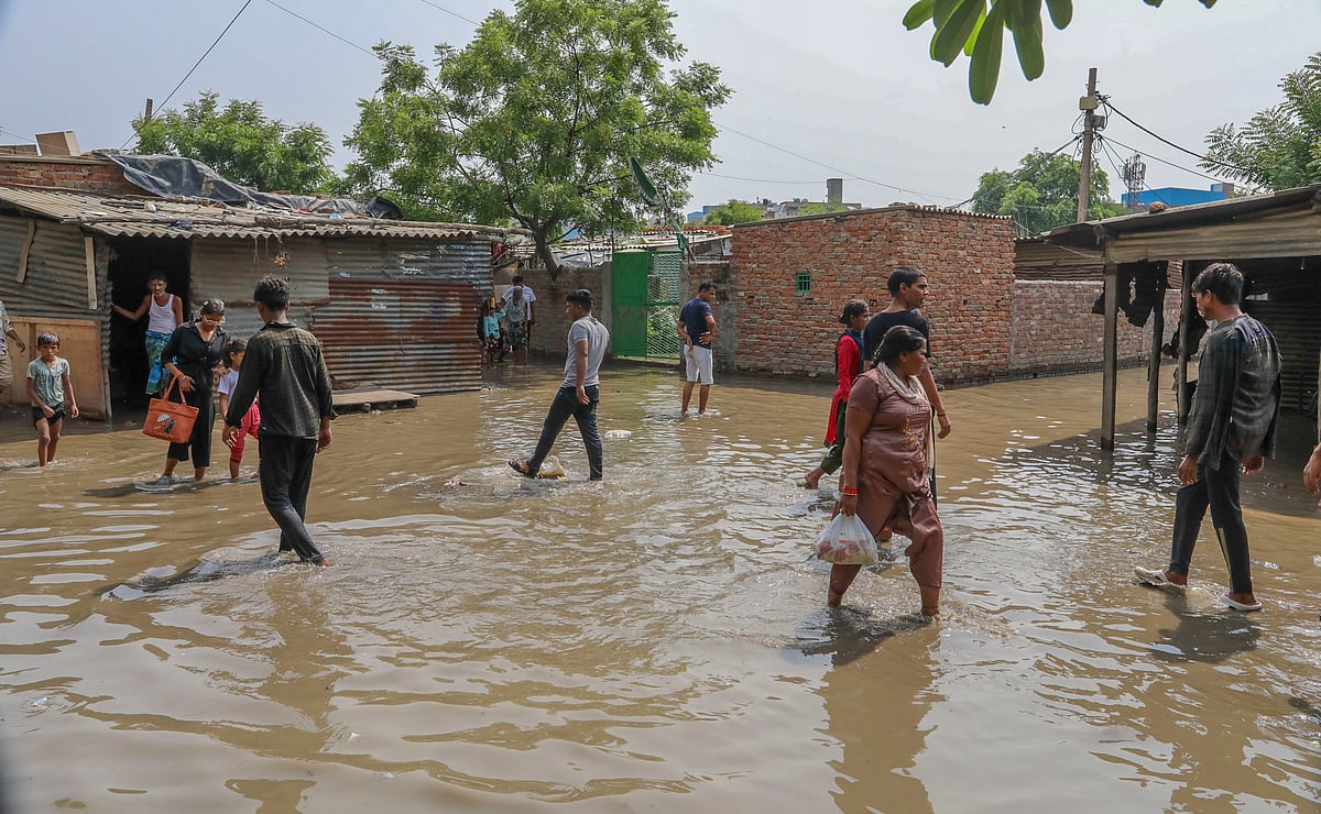 Rainfall in Delhi leads to waterlogging in several low-lying areas | - PTI