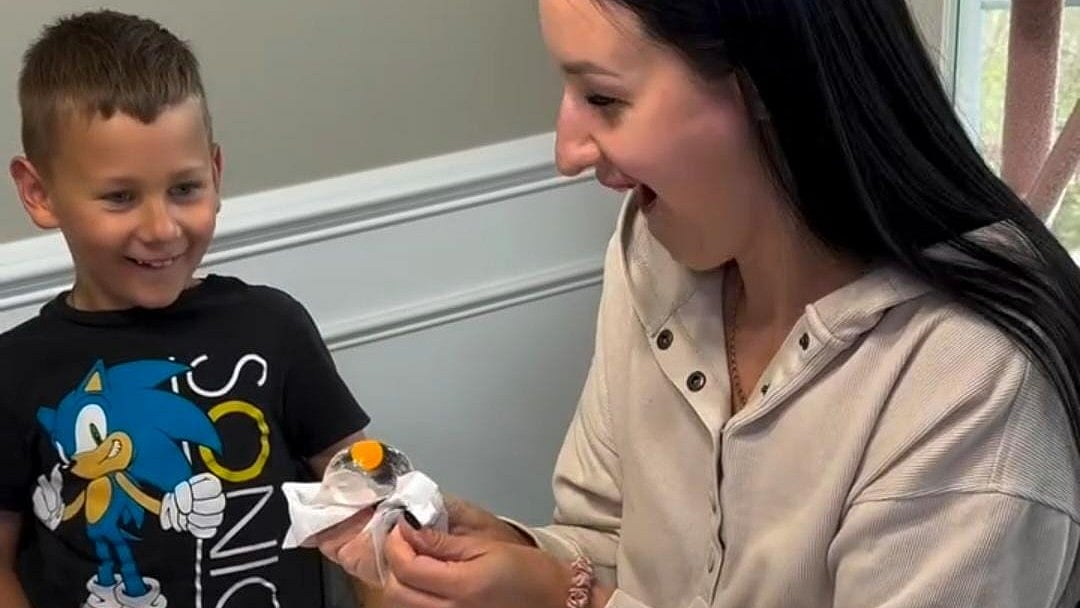 Egg and toothpaste experiment
