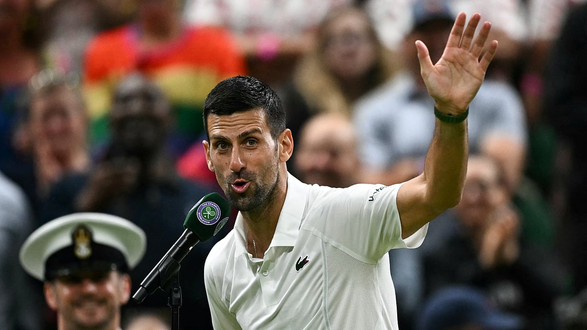Novak Djokovic waves goodbye to his doubters after Monday's victory at Wimbledon