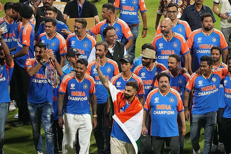 India cricket team felicitation in Wankhede Stadium photo gallery_10