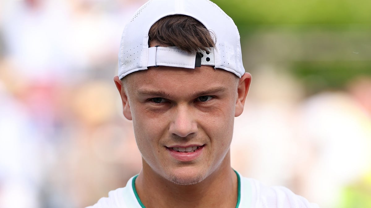 Holger Rune, the second seed in Hamburg