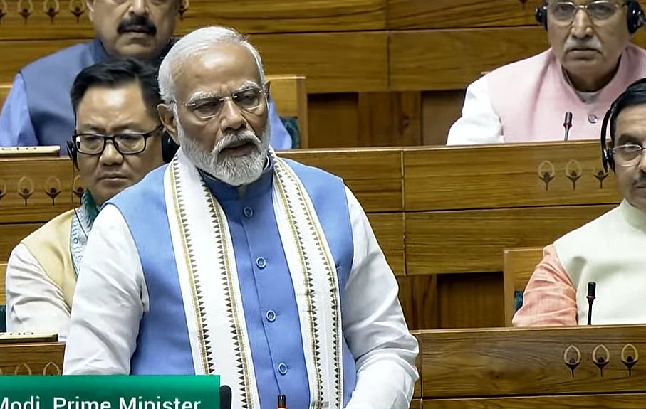 Screengrab/Sansad TV : PM Modi in Lok Sabha | 