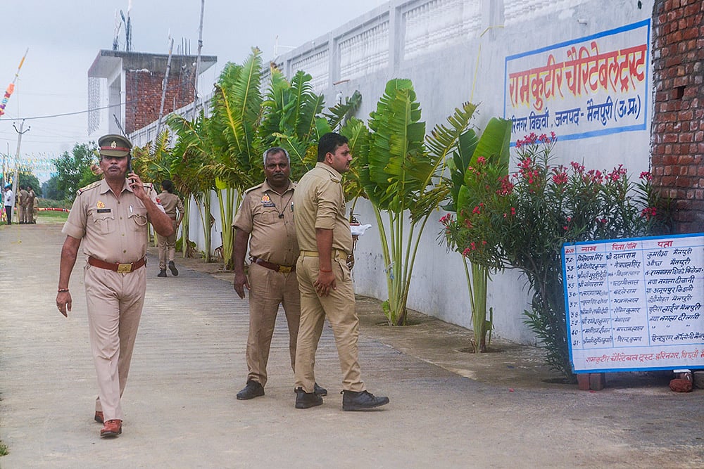 Photo: PTI : Bhole Baba's Ashram in Mainpuri