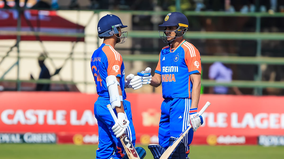 IND openers Shubman Gill and Yashasvi Jaiswal during the 4th T20I. - X/BCCI