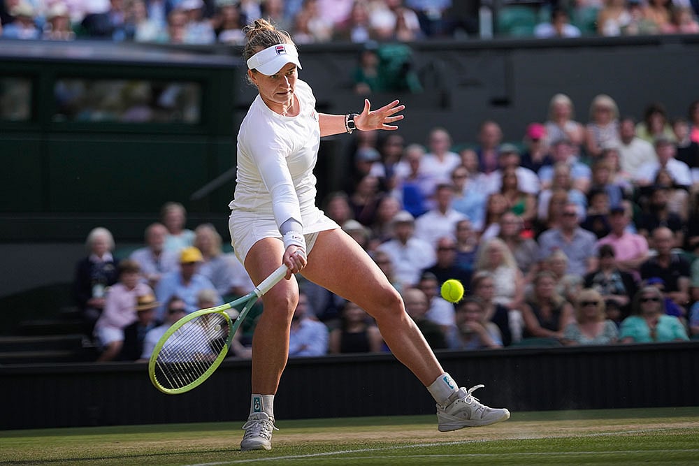Barbora Krejcikova of the Czech Republic
