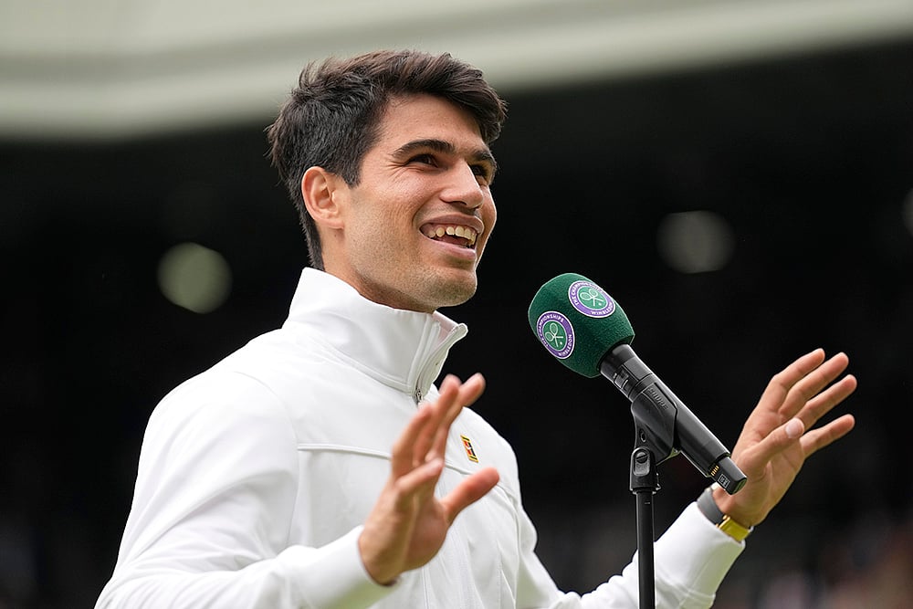 2024 Wimbledon tennis Semi-Final Carlos Alcaraz vs Daniil Medvedev photo gallery_2