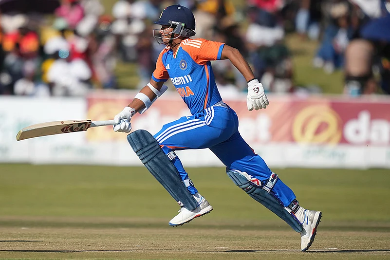 Yashasvi Jaiswal during Zimbabwe vs India 4th T20I Cricket photo gallery_4