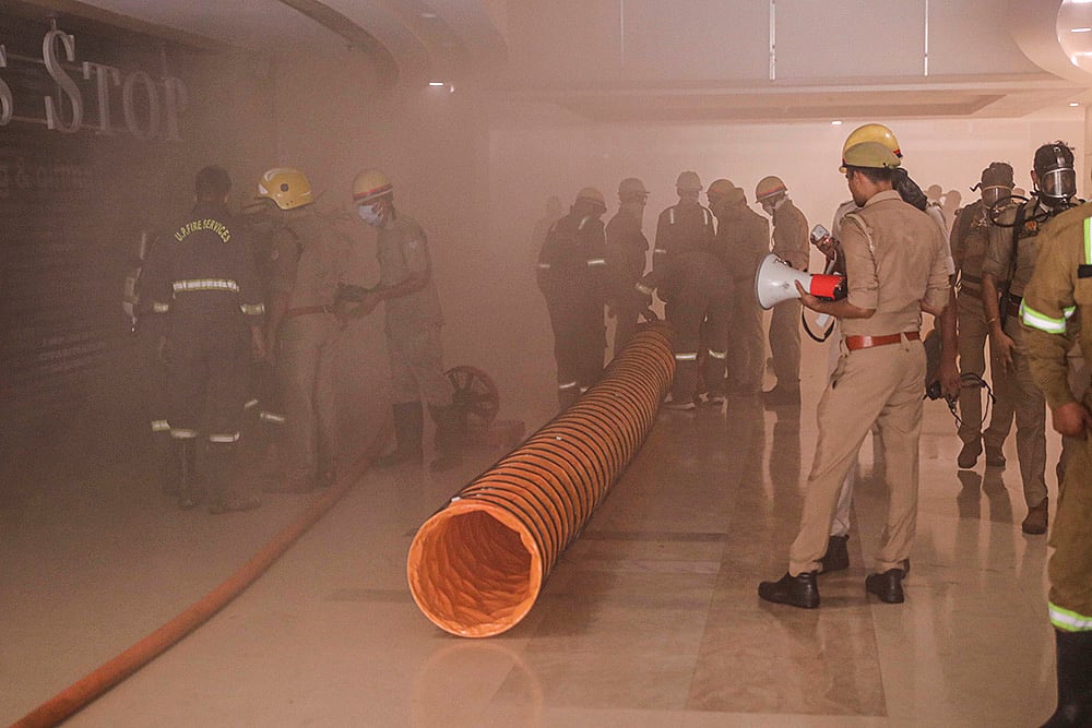 Fire at Logix City Center mall in Noida
