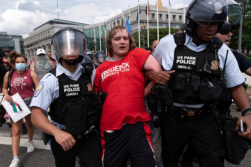 Protest against Israeli Prime Minister Benjamin Netanyahu in Washington_6