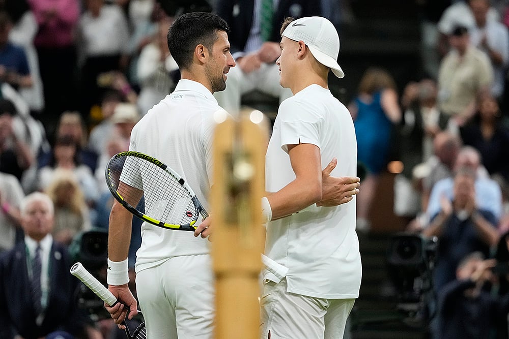 2024 Wimbledon Tennis Novak Djokovic vs Holger Rune photo_2