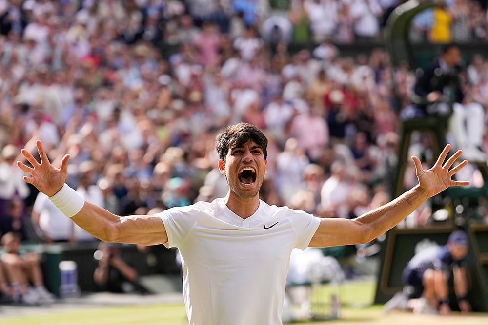 Carlos Alcaraz Vs Novak Djokovic, Wimbledon 2024 Final photo gallery_6