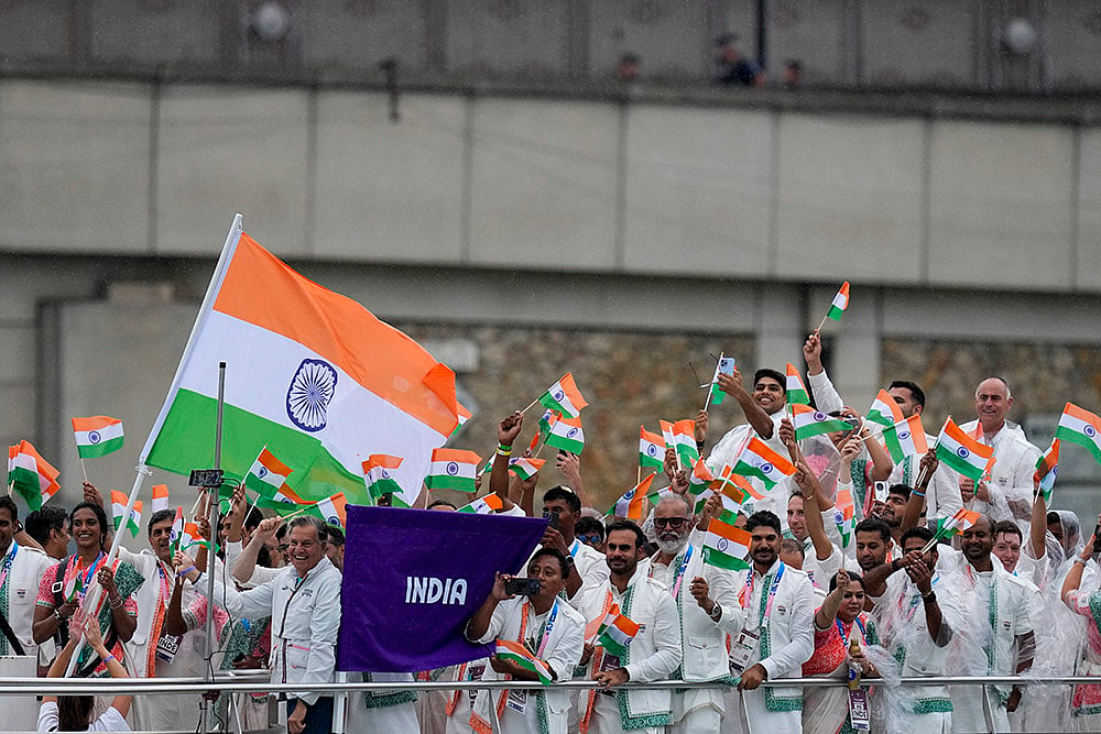 Indian athletes at Paris Olympics 2024 Opening Ceremony_4