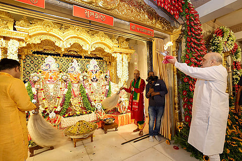 Amit Shah at Jagannath Temple
