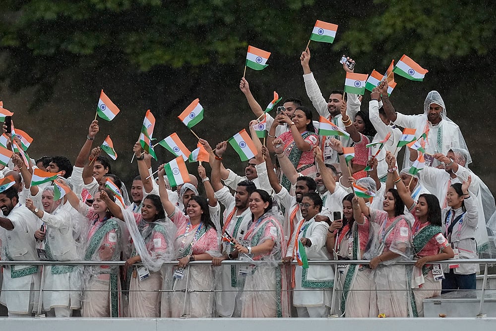 Indian athletes at Paris Olympics 2024 Opening Ceremony_5