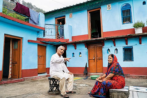 The Few Remaining: A couple in Kati village, Pauri, Uttarakhand, where most people have migrated