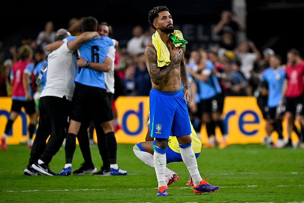 Copa America Soccer Uruguay vs Brazil