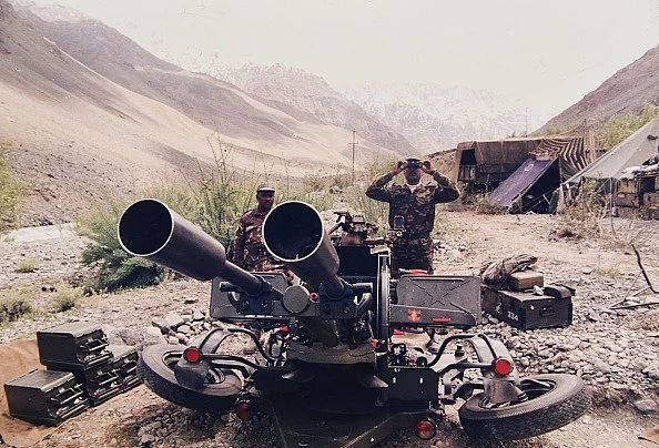Indian Armys Guns in Position