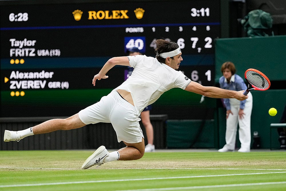 2024 Wimbledon Tennis Taylor Fritz vs Alexander Zverev photo_5