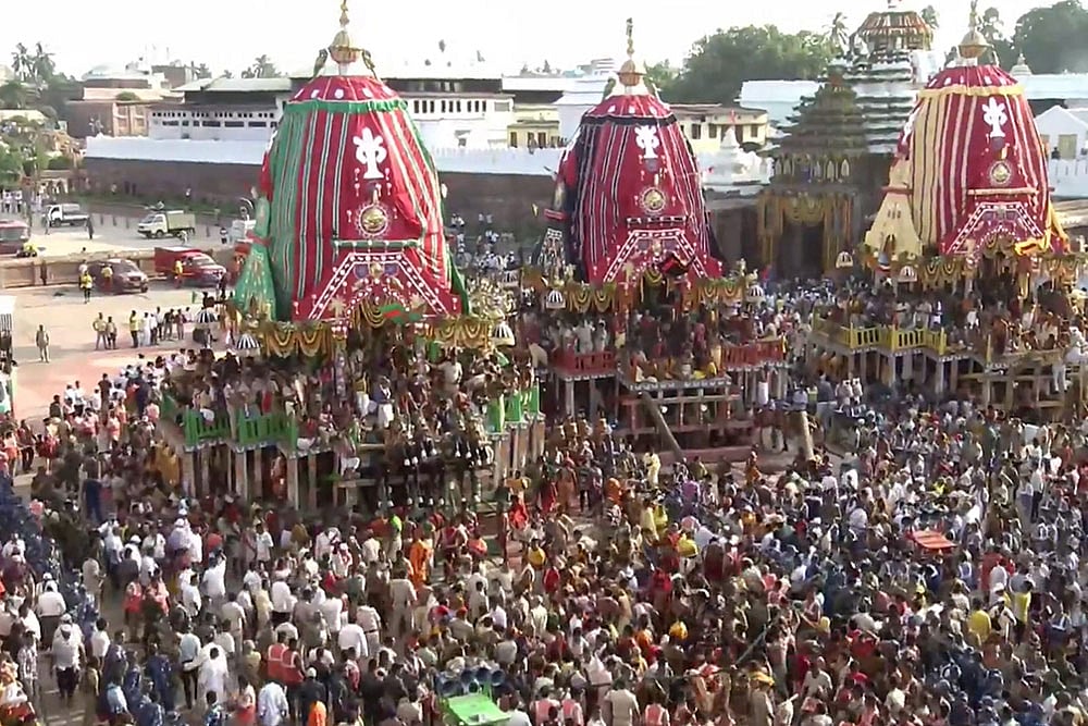 Rath Yatra in Puri - Photo: PTI