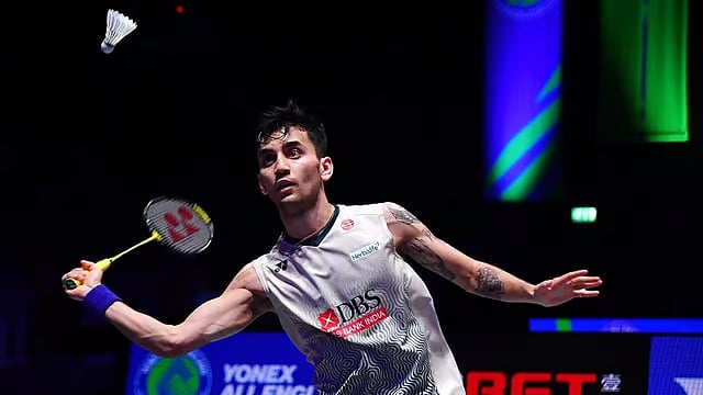 AP : File photo of Indian singles badminton player Lakshya Sen.
