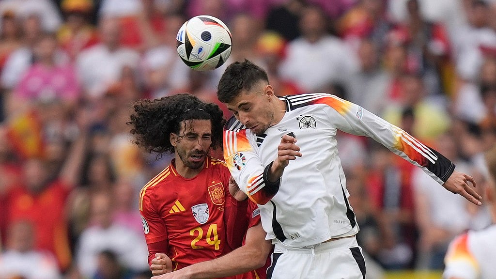 AP/Matthias Schrader : UEFA Euro 2024 QF,ESP beat GER 2-1.