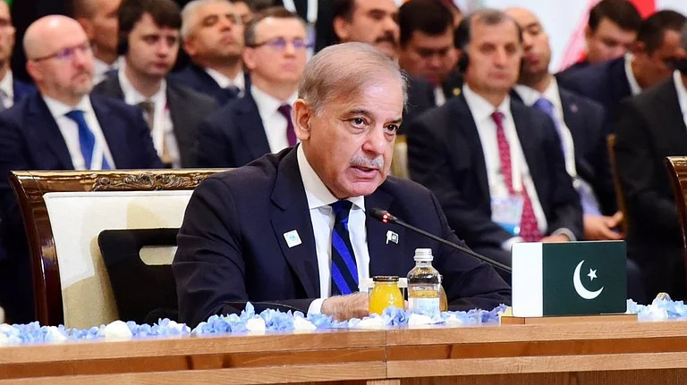 Pakistan PM Shehbaz Sharif At SCO Summit 2024| - X/Shehbaz Sharif